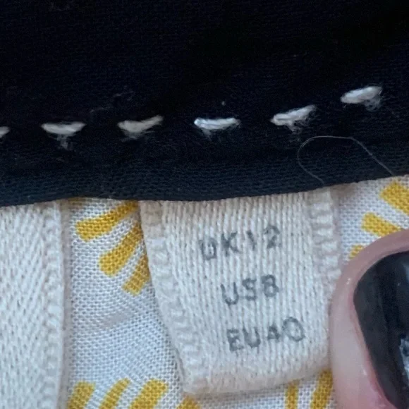 Anthropologie Yellow and Black Blouse - Picture 3 of 7